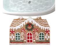 Paillasson de Noël Doux Et Antidérapant Pour Les Fêtes Hivernales | Tapis Cuisine Maison En D'Épices Pour porche salle de bain entrée chambre sol salon cuisine