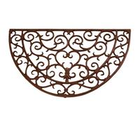Paillasson demi-lune en fonte - Esschert Design - Rond - Orange - Synthétique