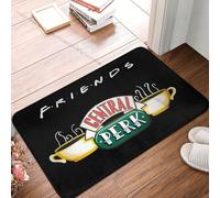 Paillasson d'entrée tapis de bain Central Perk Friends paillasson tapis de cuisine, tapis de balcon, décoration d'intérieur (beige, 40,6 x 61 cm)