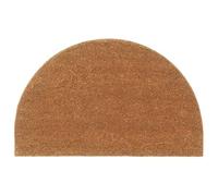 Paillasson en Coco Paillasson Demi-Rond touffeté en Fibre de Coco 50 x 80 cm - Tapis d'entrée Durable et élégant