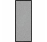 Paillasson gris 60 x 150 cm - Antidérapant - En polypropylène - Avec dos en PVC - Lavable et résistant aux intempéries - Pour entrée, couloir, balcon, terrasse, intérieur et extérieur