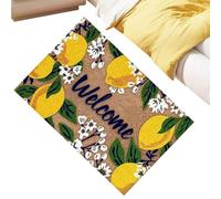 Paillasson Intérieur 60 x 40 cm Motif fleur de citron Absorbant