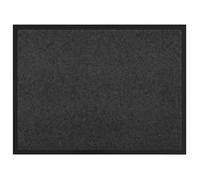 Paillasson intérieur en tissu teddy - vidaXL - Anthracite - 80x60x1 cm - Absorption rapide - Antidérapant