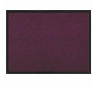 Paillasson intérieur en tissu teddy - vidaXL - Bordeaux - 80x60x1,2 cm - Absorption rapide - Antidérapant