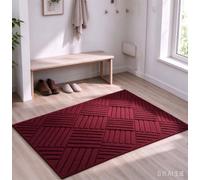 Paillasson Interieur Entree Tapis D'Entrée Absorbant 25x75cm Vin Rouge | Paillasson D'Entrée Antidérapant Tapis D'Entrée Fin Tapis De Porte Pour Entrée, Couloir, Cuisine