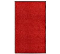 vidaXL Paillasson lavable Rouge 90 x 150 cm