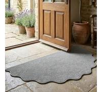 Paillasson minimaliste lavable avec dos antidérapant - Attrape la saleté moderne pour entrée, cuisine, couloir