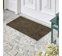 Paillasson moderne en coco - 45 x 75 cm - Gris Antidérapant et robuste Pour intérieur et extérieur couvert