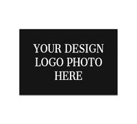 Paillasson noir avec logo personnalisé | Tapis d'entrée personnalisé pour entreprise, boutique et bureau | Choisissez votre taille (40 x 60 cm, 50 x 80 cm, 60 x 90 cm) - Tapis antidérapant avec votre