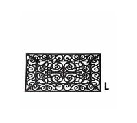 Esschert Design – Paillasson en caoutchouc rectangulaire – 70 x 45 x 1,3 cm