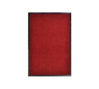 Paillasson Tapis d'Entrée Tapis de Porte Tapis de Bureau Tapis Antidérapant Anti-Poussière Pêche Saleté Maison Rouge 117x220 cm PVC