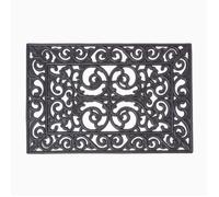 Paillasson tapis d'extérieur en caoutchouc ajouré, 60 x 40 cm