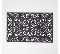 Paillasson tapis d'extérieur en caoutchouc ajouré 70 x 45 cm