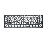 Paillasson tapis d'extérieur en caoutchouc ajouré, 75 x 25 cm