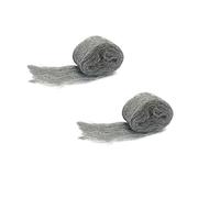 Paille de fer, Lot de 2 Laine d'acier 0000 Grade Fil de Nettoyage Wire Wool Polissage Acier Laine pour Nettoyage Polissage Entretien et Finition du Bois, Verre