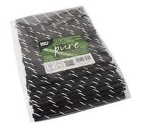 Trinkhalme Papier schwarz-weiß 15 cm 250 Stück