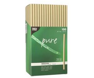 Paille en roseau 'pure', 250 mm, naturel