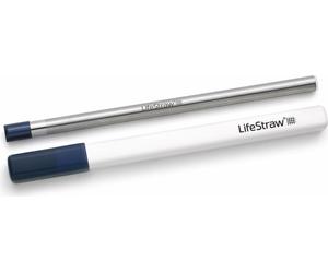 Paille filtrante LifeStraw en acier inoxydable, avec étui, Midnight Blue