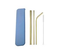 Paille Inox Lot de 5 pailles colorées en acier inoxydable 304, réutilisables, 12 mm, for milkshakes et boissons, avec brosse nettoyage pour jus et boissons(Rose)