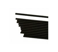 Paille Jetable Papier de Bambou Classique L 19,7 cm Ø 0,6 cm Noire Les Pailles Logiques