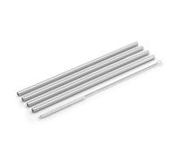 Paille PICARA 20 cm, set de 4 pc, argent, acier inoxidable, Zack