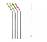 Paille réutilisable en Inox avec marqueur - Les 4 - Koala