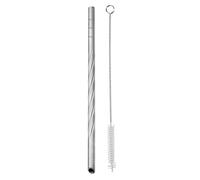 Pailles en Titane - Pailles Réutilisables pour Boissons 18cm Long Paille À Boire avec Brosse