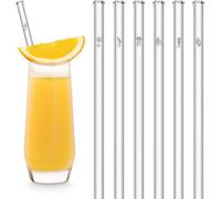 Pailles gravées réutilisables, 20 cm, lot de 6