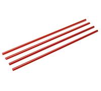 Pailles réutilisables à rayures rouge/blanc