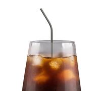Pailles réutilisables pour gobelets de 591 ml | Paille en acier inoxydable pour boissons, smoothies, milkshakes, longues pailles en métal pour , 21,6 cm, 6 mm, 5 couleurs