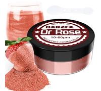 Paillettes Comestibles - 8g Or Rose Colorant Alimentaire Poudre, Paillettes Alimentaires pour Boissons, Gâteaux, Chocolats, Muffins, Vodka, Cocktail, Crème