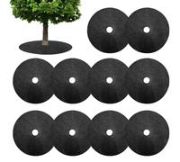 Paillis rond en non-tissé réutilisable pour extérieur, jardin, terrasse, cour, parc, pelouse, parc