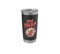 Pain d'épices de Noël pour tennis de table Oh Snap Gobelet isotherme en acier inoxydable double paroi