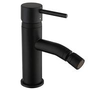 Paini - Diana Robinet mitigeur de salle de bain monocommande pour bidet en laiton, finitions noires et mates, design attrayant, entièrement fabriqué et fabriqué en Italie