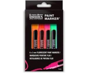 Paint Markers pointe fine set de 6 couleurs fluos G