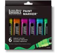 Paint Markers pointe large set de 6 couleurs G