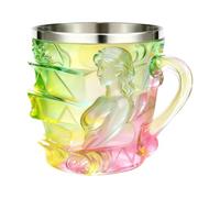 Painted Book Mug À Motifs Peints Tasse 15 esign Féminin Pour Boissons (B)