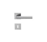 Paire bequille/rosace plate autocollante carree cle l 7mm/35-45mm amsterdam inox f69 3478448