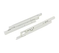 PAIRE COULISSE TIROIR EXT TOTALE 350MM BLANCHE