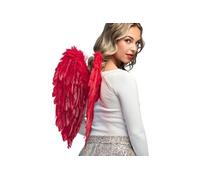 paire d'ailes d'ange pliées 50x50cm rouge - 52822