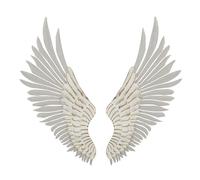 Paire d'Ailes en Métal Natural 104cm Blanc Lavé