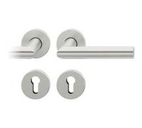 Paire de béquille 1076 carré de 7mm diamètre 20mm finition inox 304 brossé - FSB - 0 10 1076 00030 6204 Noir G