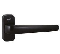 Paire de béquille Siluete à ressort carré 8mm sur rosace noire - - 5113300133
