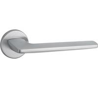 Paire de béquilles Boston pour porte, carré 7mm, chromé satiné - THIRARD