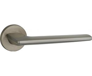 Paire de béquilles Boston pour porte, carré 7mm, nickelé satiné - THIRARD