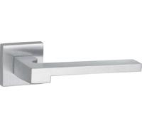 Paire de béquilles Ginevra pour porte, carré 7mm, chromé satiné - THIRARD
