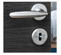 Paire de béquilles Mirella2 pour porte, carré 7mm, chromé brillant/satiné - THIRARD