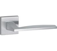 Paire de béquilles Modena pour porte, carré 7mm, chromé satiné - THIRARD