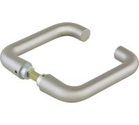 Paire de béquilles pour portes en verre, forme ronde LM Dark Niro pour poignée VK 8mm DORMAKABA