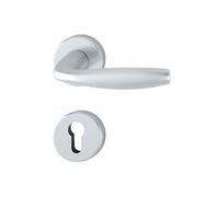 Paire de béquilles sur rosace New-York 1810/42K/42KS Argent Alu - Clé i - 3735977